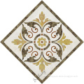 Beautiful Home Inlay marble floor waterjet medallion